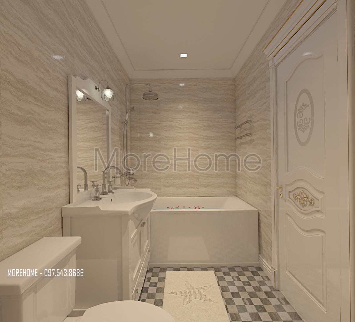 Thiết kế nội thất tân cổ điển tại chung cư ruby tower
