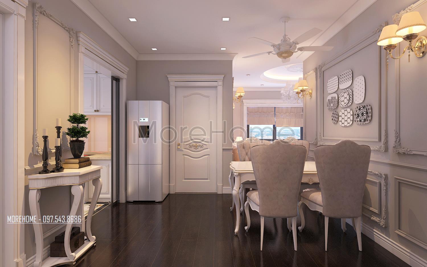 Thiết kế nội thất tân cổ điển tại chung cư ruby tower